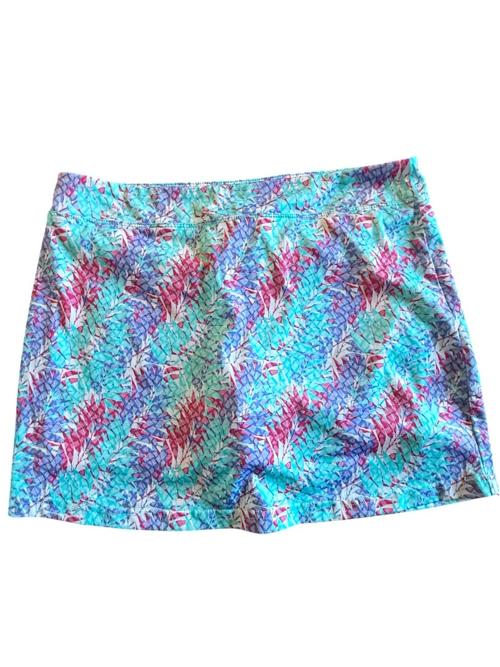 Tournament Collection Skort Womens Large Golf Tennis Pocket Athletic Print Skirt